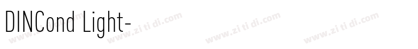 DINCond Light字体转换